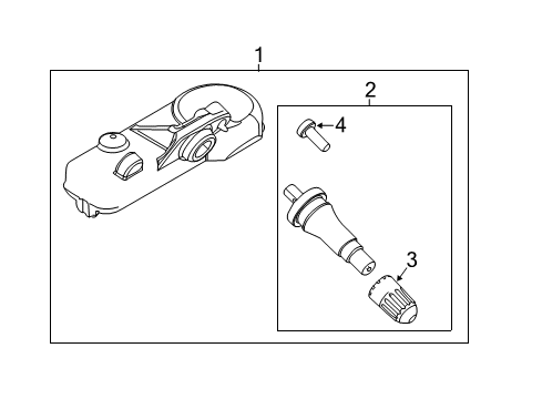 2021 Ford Edge Tire Pressure Monitoring Diagram