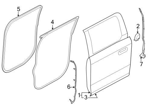 2022 Ford F-150 Door & Components Diagram 4