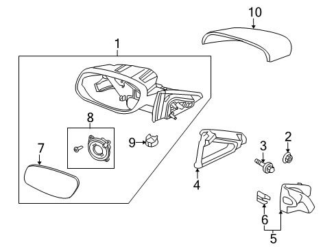 2019 Ford Police Interceptor Sedan Mirrors Diagram