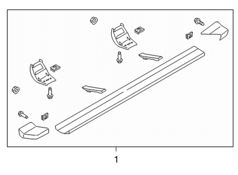 2023 Ford F-150 Running Board Diagram 4