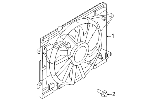 2020 Ford Escape Cooling System, Radiator, Water Pump, Cooling Fan Diagram 2