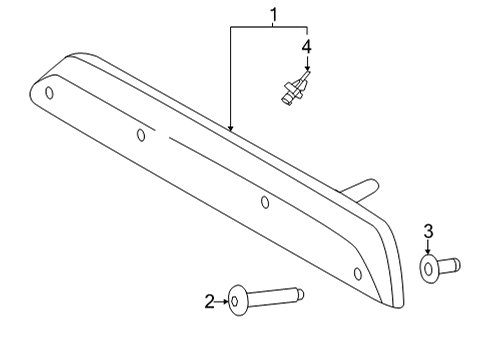 2022 Ford F-150 High Mount Lamps Diagram 2