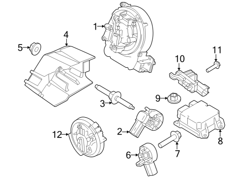 2024 Ford Mustang Air Bag Components Diagram 2