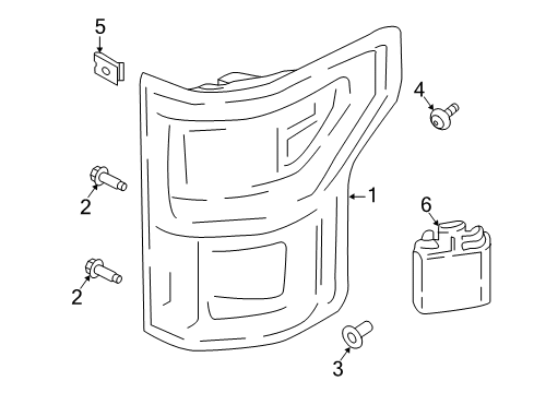 2020 Ford F-150 Tail Lamps Diagram 2