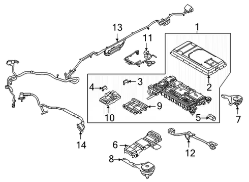 2021 Ford F-150 WIRE - BATTERY - ELECTRIC VEHI Diagram for ML3Z-14290-A