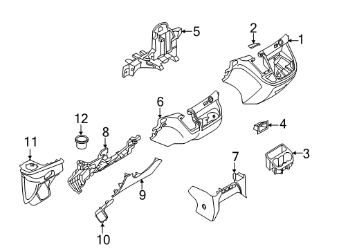 2020 Ford Transit COVER - CONTROL SELECTOR LEVER Diagram for LK4Z-61044D90-AB