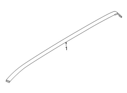 2023 Ford Maverick Exterior Trim - Roof Diagram 2