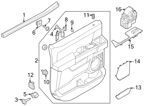 2023 Ford F-350 Super Duty HOUSING - SWITCH Diagram for ML3Z-14527-AC