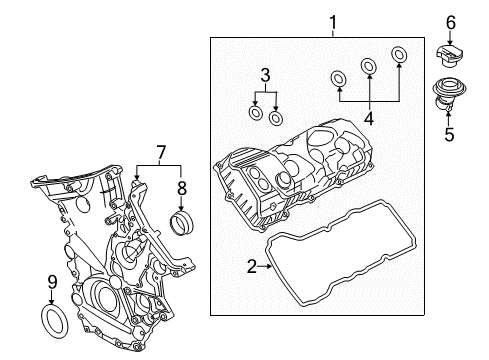 2020 Ford F-150 Valve & Timing Covers Diagram 4