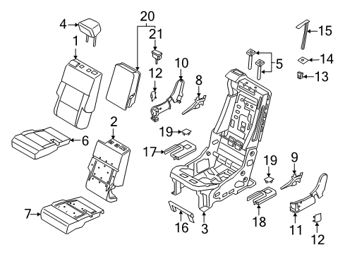 2023 Lincoln Aviator COVER Diagram for LB5Z-7867461-BA