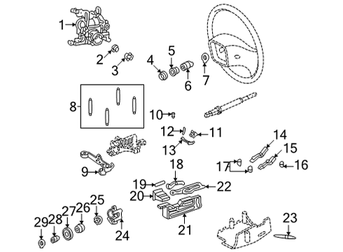 2024 Ford E-350/E-350 Super Duty Shaft & Internal Components Diagram