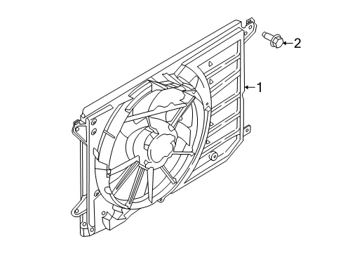 2020 Lincoln MKZ Cooling System, Radiator, Water Pump, Cooling Fan Diagram 1