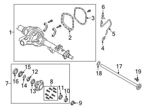 2022 Ford F-250 Super Duty Rear Axle Diagram