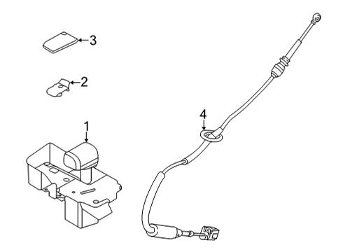 2023 Ford F-150 Gear Shift Control - AT Diagram 1