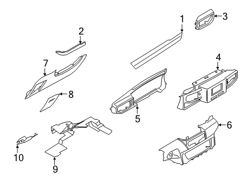 2021 Ford Police Interceptor Utility Instrument Panel Diagram 1