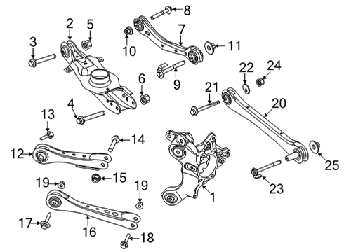 2022 Ford Mustang Mach-E ARM ASY - REAR SUSPENSION Diagram for LJ9Z-5A649-C