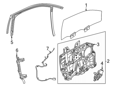 2022 Ford Mustang Mach-E Front Door Diagram 1