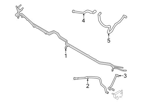 2022 Ford F-150 Lightning HOSE ASSY - INLET Diagram for NL3Z-8D125-A