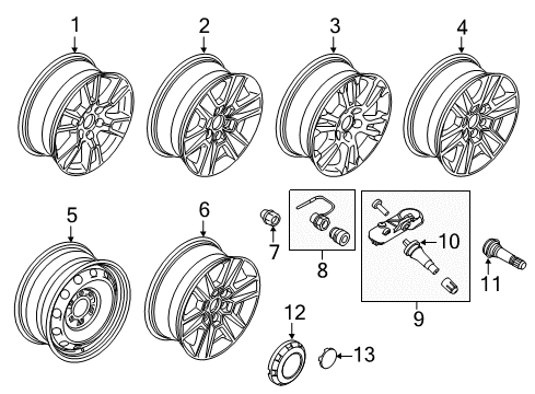 2020 Ford F-150 Wheels Diagram 3