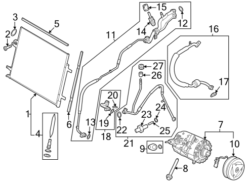 2023 Ford F-350 Super Duty TUBE ASY Diagram for PC3Z-19867-B