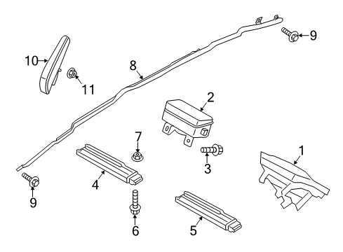 2020 Lincoln MKZ Air Bag Components Diagram 1