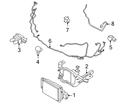 2022 Lincoln Corsair Parking Aid Diagram 1