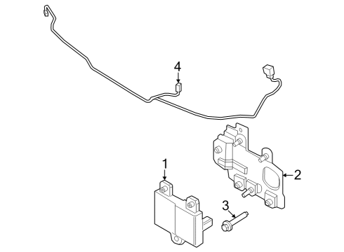 2023 Ford Bronco Electrical Components - Front Bumper Diagram 4