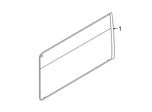 2021 Ford Transit Front Door Glass & Hardware Diagram 6