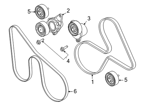 2021 Ford F-150 Belts & Pulleys Diagram 9