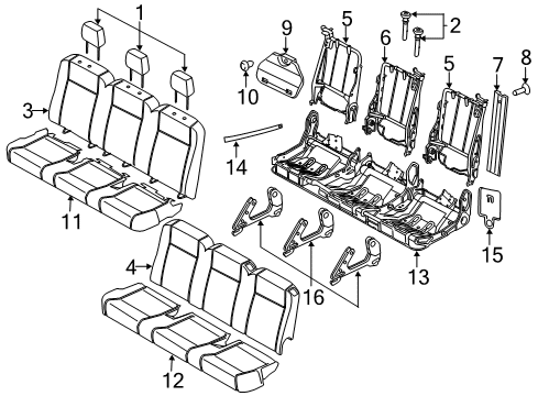 2021 Ford Transit Third Row Seats Diagram 4