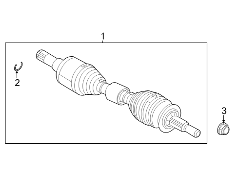 2022 Ford F-150 Lightning CIRCLIP - INNER Diagram for NL3Z-3B498-A