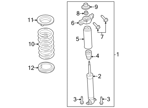 2024 Ford Mustang SPRING - REAR Diagram for PR3Z-5560-V