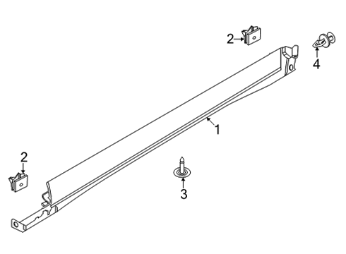 2023 Ford Mustang Mach-E MOULDING Diagram for LJ8Z-5810177-BA