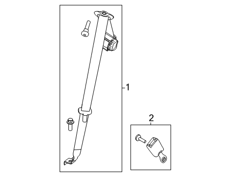 2019 Ford Police Interceptor Utility Third Row Seat Belts Diagram