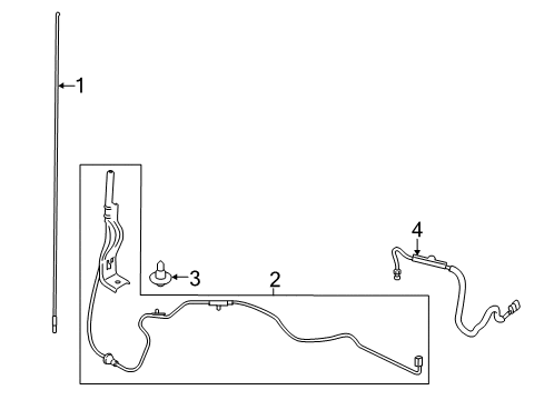 2021 Ford F-350 Super Duty Antenna & Radio Diagram 2