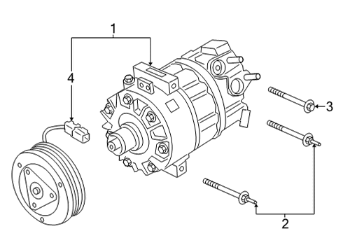 2021 Ford Bronco Sport A/C Compressor Diagram 1