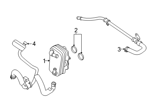 2020 Ford F-350 Super Duty Oil Cooler Diagram 2