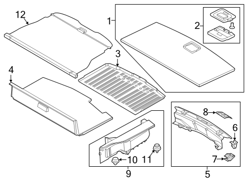 2020 Lincoln Aviator MAT - FLOOR Diagram for LC5Z-7813046-AK