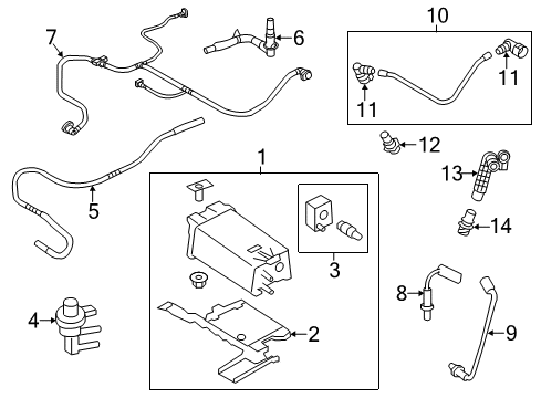 2019 Ford Police Interceptor Sedan Emission Components Diagram 2