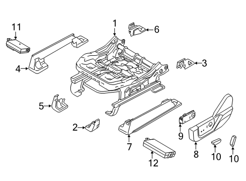 2022 Ford F-350 Super Duty Power Seats Diagram 2