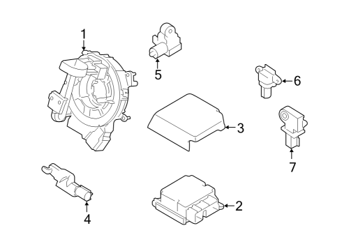 2023 Ford F-150 Lightning Air Bag Components Diagram 2