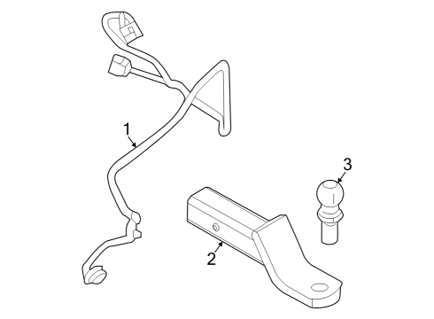 2022 Lincoln Aviator Trailer Hitch Components Diagram 2