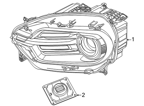 2022 Ford Bronco Sport Headlamps Diagram