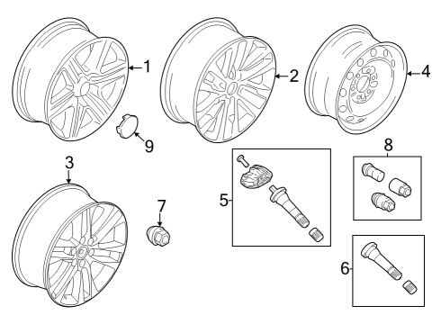 2024 Ford Expedition Wheels Diagram 3