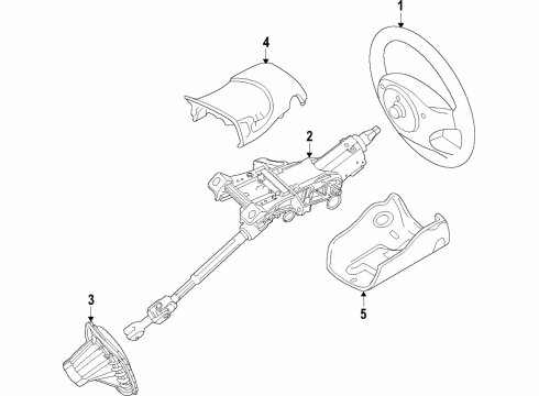 2020 Lincoln Continental Steering Column & Wheel, Steering Gear & Linkage Diagram 1