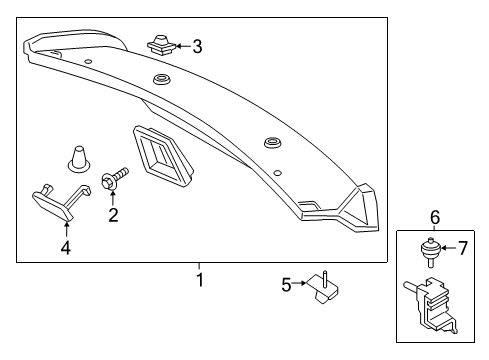 2020 Lincoln Continental Interior Trim - Trunk Lid Diagram