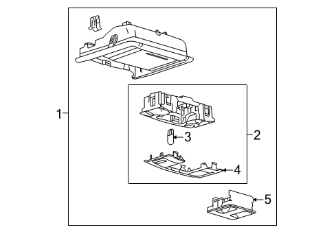 2019 Ford Police Interceptor Sedan Overhead Console Diagram