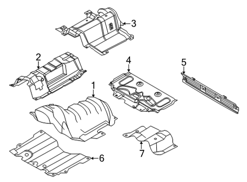 2022 Ford Bronco Sport SHIELD Diagram for LX6Z-78114B06-N