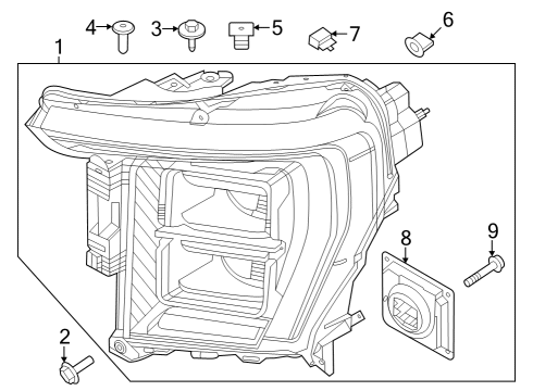 2022 Ford F-150 Headlamps Diagram 2