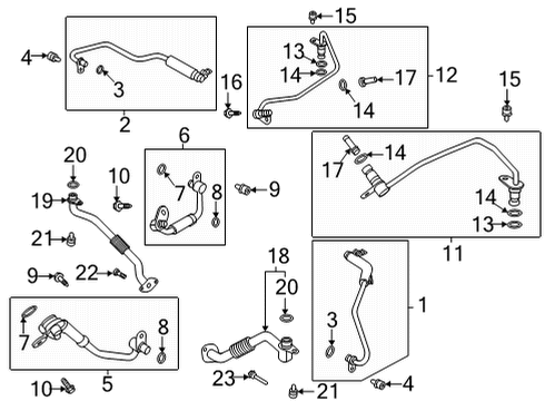 2021 Ford F-150 Hoses & Pipes Diagram 1